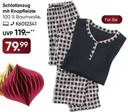 Galeria CALIDA Schlafanzug mit Knopfleiste Angebot