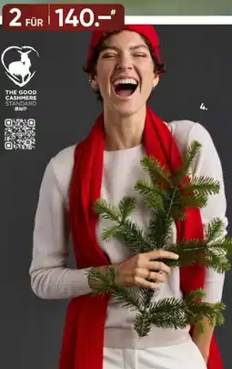 Galeria GALERIA Cashmere Damen-Pullover mit Rundhals- oder V-Ausschnitt Angebot