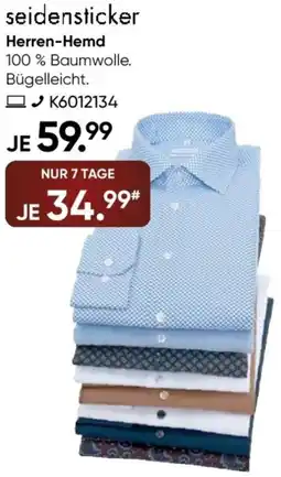 Galeria seidensticker Herren-Hemd Angebot