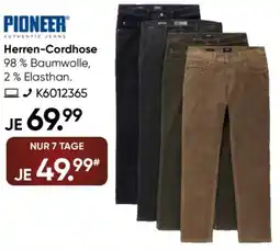Galeria PIONEER Herren-Cordhose Angebot