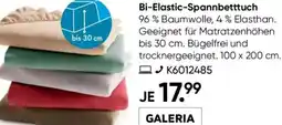 Galeria GALERIA essentials Bi-Elastic-Spannbetttuch Angebot