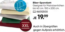 Galeria GALERIA home Biber-Spannbett Angebot