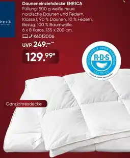 Galeria billerbeck Dauneneinziehdecke ENRICA Angebot