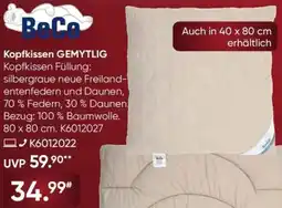 Galeria BeCo Kopfkissen GEMYTLIG Angebot