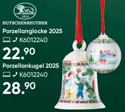 Galeria HUTSCHENREUTHER Porzellanglocke 2025 Angebot
