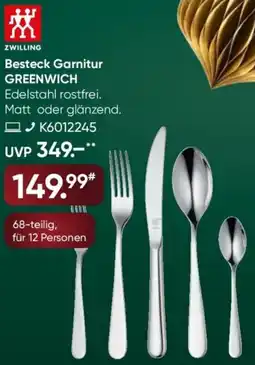 Galeria ZWILLING Besteck Garnitur GREENWICH Angebot