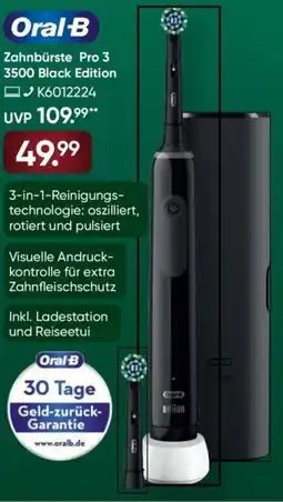 Galeria Oral-B Zahnbürste Pro 3 3500 Black Edition Angebot