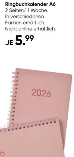 Galeria GALERIA Ringbuchkalender A6 Angebot