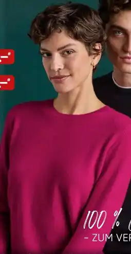 Galeria GALERIA Cashmere Damen-Pullover Rund- und V-Ausschnitt Angebot