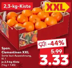 Kaufland Span. Clementinen XXL Angebot