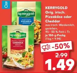 Kaufland KERRYGOLD Orig. irisch. Pizzakäse oder Cheddar Angebot