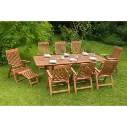 Netto Marken-Discount Merxx Comodoro Set 9tlg. Doppel-Ausziehtisch Angebot