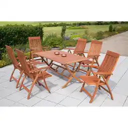 Netto Marken-Discount Merxx Comodoro Set 7tlg. Klapptisch 160 x 90 cm Angebot