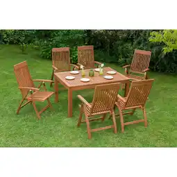 Netto Marken-Discount Merxx Comodoro Set 7tlg. Quadrat Ausziehtisch Angebot