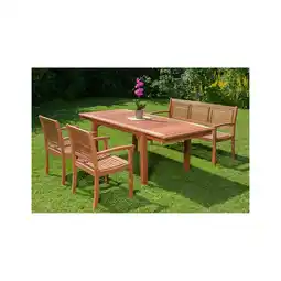 Netto Marken-Discount Merxx Cordoba Set 4tlg. 3er Bank, Seitenausziehtisch Angebot