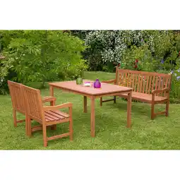 Netto Marken-Discount Merxx Santos Set 4tlg. 3er Bank, Tisch 150x90 cm Angebot