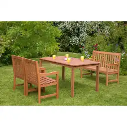 Netto Marken-Discount Merxx Santos Set 4tlg. 2er Bank, Tisch 150x90 cm Angebot