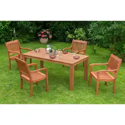 Netto Marken-Discount Merxx Maracaibo Set 5tlg. Tisch 170x90 cm Angebot