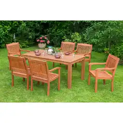 Netto Marken-Discount Merxx Maracaibo Set 7tlg. Tisch 170x90 cm Angebot