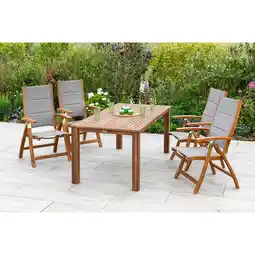 Netto Marken-Discount Merxx Acapulco Set 5tlg. Tisch 185x90cm Angebot