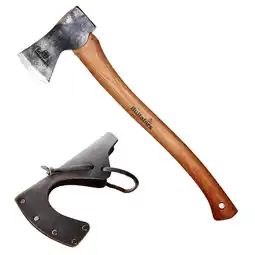 Netto Marken-Discount HULATFORS Jagdaxt Ekelund Beil Outdoor Axt Hickory Holz Kohlenstoff Stahl Angebot