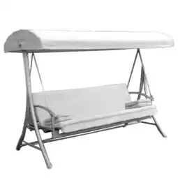 toom Baumarkt Hollywoodschaukel 'Sophia' 3-Sitzer grau 240 x 174 x 120 cm Angebot