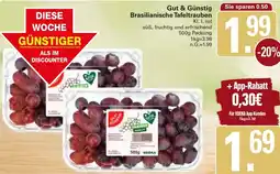 WEZ Gut & Günstig Brasilianische Tafeltrauben Angebot