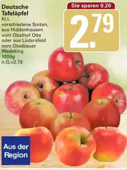 WEZ Deutsche Tafeläpfel Angebot