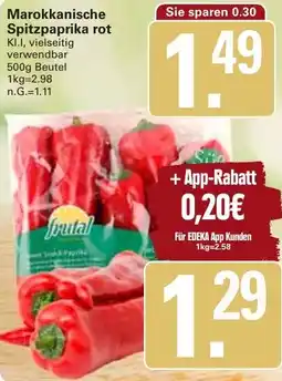 WEZ Marokkanische Spitzpaprika rot Angebot