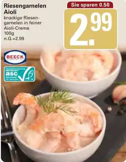 WEZ Riesengarnelen Aioli Angebot