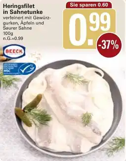 WEZ Heringsfilet in Sahnetunke Angebot