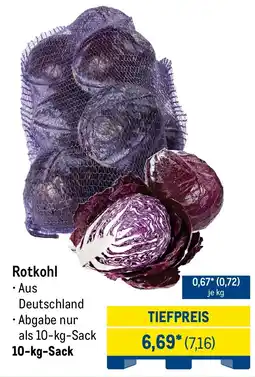 METRO Rotkohl Angebot
