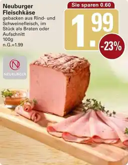 WEZ Neuburger Fleischkäse Angebot
