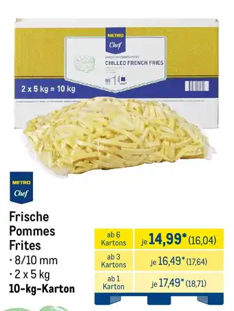 METRO METRO Chef Frische Pommes Frites Angebot