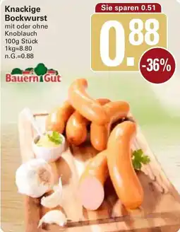 WEZ Bauern Gut Knackige Bockwurst Angebot