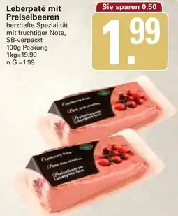 WEZ Leberpaté mit Preiselbeeren Angebot