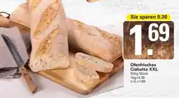 WEZ Ofenfrisches Ciabatta XXL Angebot