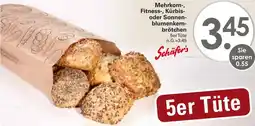 WEZ Schäfer's Mehrkorn, Fitness-, Kürbis oder Sonnenblumenkern brötchen 5er Tüte Angebot
