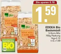 WEZ EDEKA Bio Basismüsli Angebot