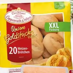 WEZ Coppenrath & Wiese Unsere Goldstücke XXL Weizen Brötchen oder Dinkel Brötchen Angebot