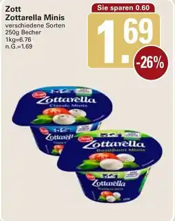 WEZ Zott Zottarella Minis Angebot