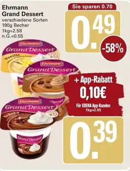 WEZ Ehrmann Grand Dessert Angebot