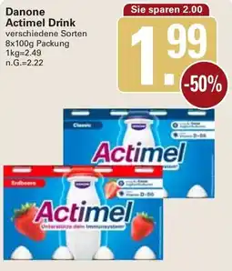 WEZ Danone Actimel Drink Angebot