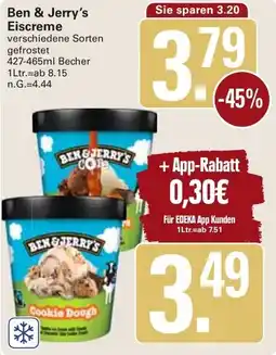 WEZ Ben & Jerry's Eiscreme Angebot