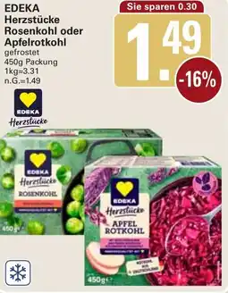 WEZ EDEKA Herzstücke Rosenkohl oder Apfelrotkohl Angebot