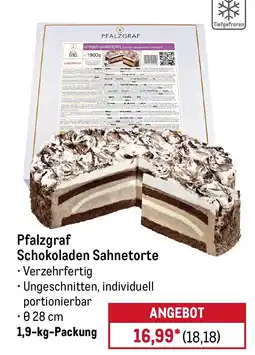 METRO Pfalzgraf Schokoladen Sahnetorte Angebot