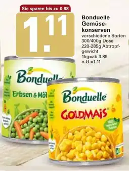 WEZ Bonduelle Gemüsekonserven Angebot