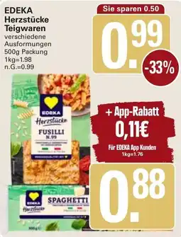 WEZ EDEKA Herzstücke Teigwaren Angebot