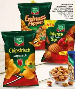 WEZ funny-frisch Chipsfrisch, Ofenchips, Intense Chips oder Erdnuss Flippies Angebot