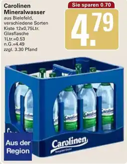 WEZ Carolinen Mineralwasser Angebot